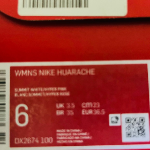 Nike Air Hurache Womens Running Gym Shoes Sneakers Pink Orange Size 6.5 7 new - Picture 7 of 9